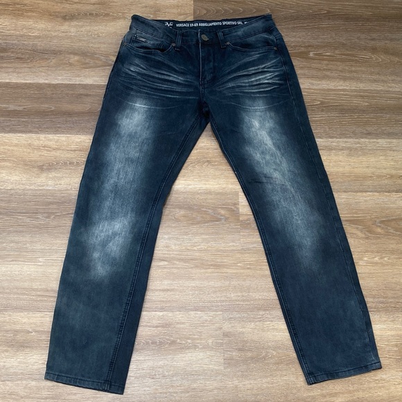 Versace 19-69 Italia Men's Dark Wash Slim Jeans Sz 30X30 - Picture 1 of 10